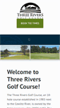 Mobile Screenshot of 3riversgolfcourse.com